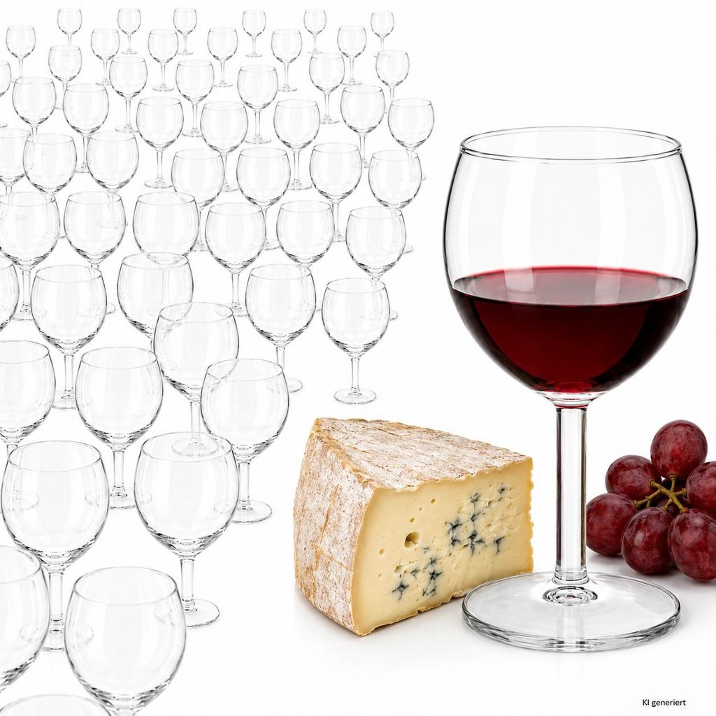 120 bicchieri da vino a forma di palloncino, capacità 190 Immagine del prodotto 