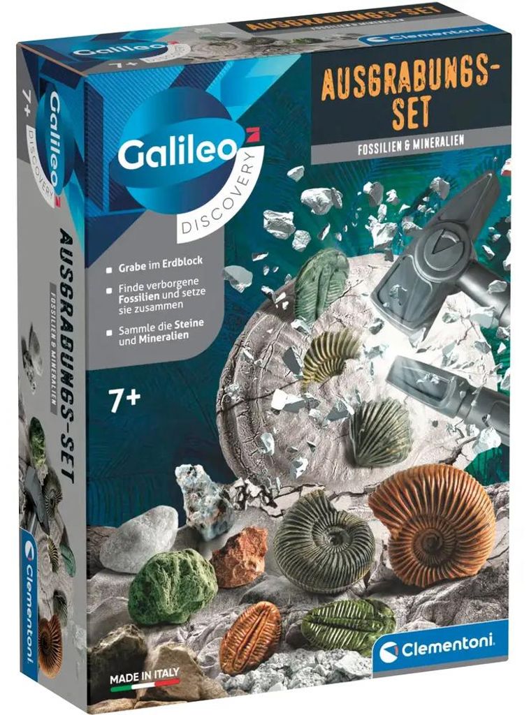 Clementoni Galileo Vykopávky Fosílie a minerály Obrázok produktu 