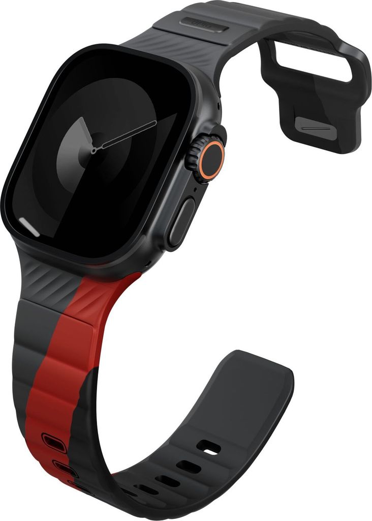 UNIQ Stride De Rubber Armband für Apple Watch, Charcoal