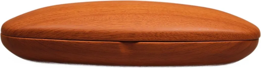 Boîtier à lunettes rigide Dietrich Leo aspect bois clair pour optiques
