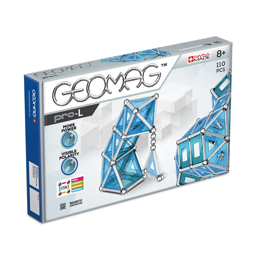 Geomag Pro-L 110 pièces : Jeu de Construction Magnétique Expert