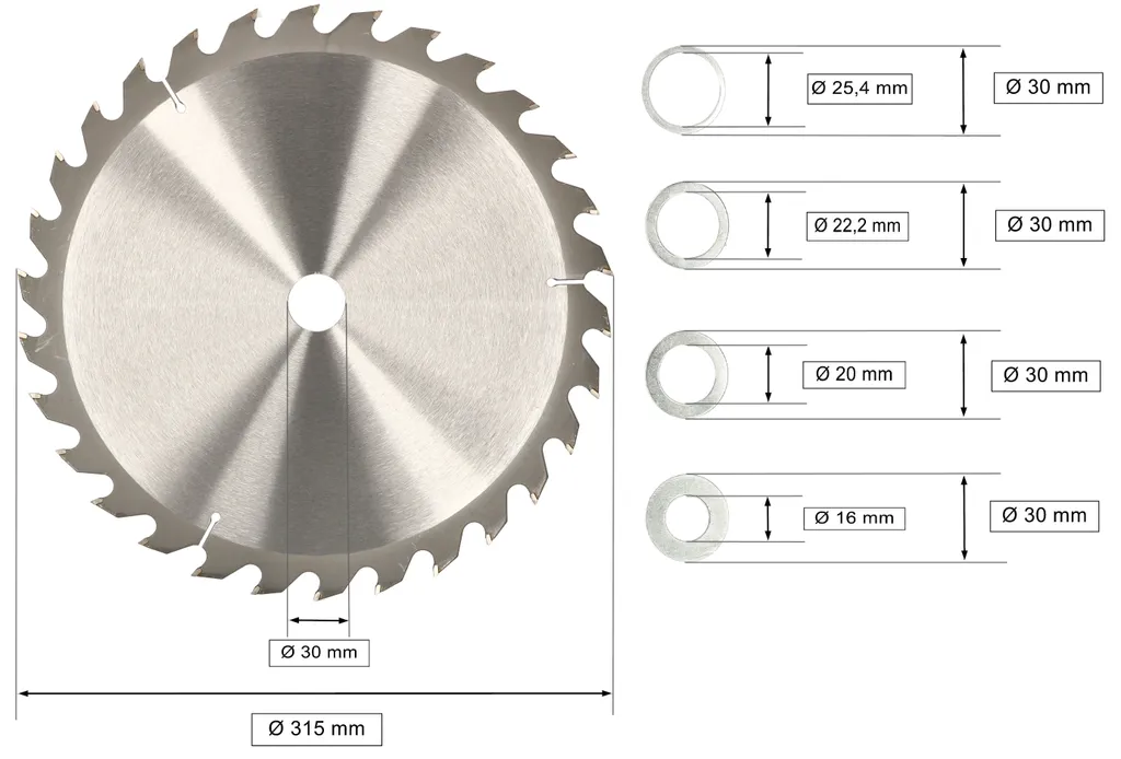 Disco Widia KOTARBAU 315mm per Legno - Robusto e Universale - 2