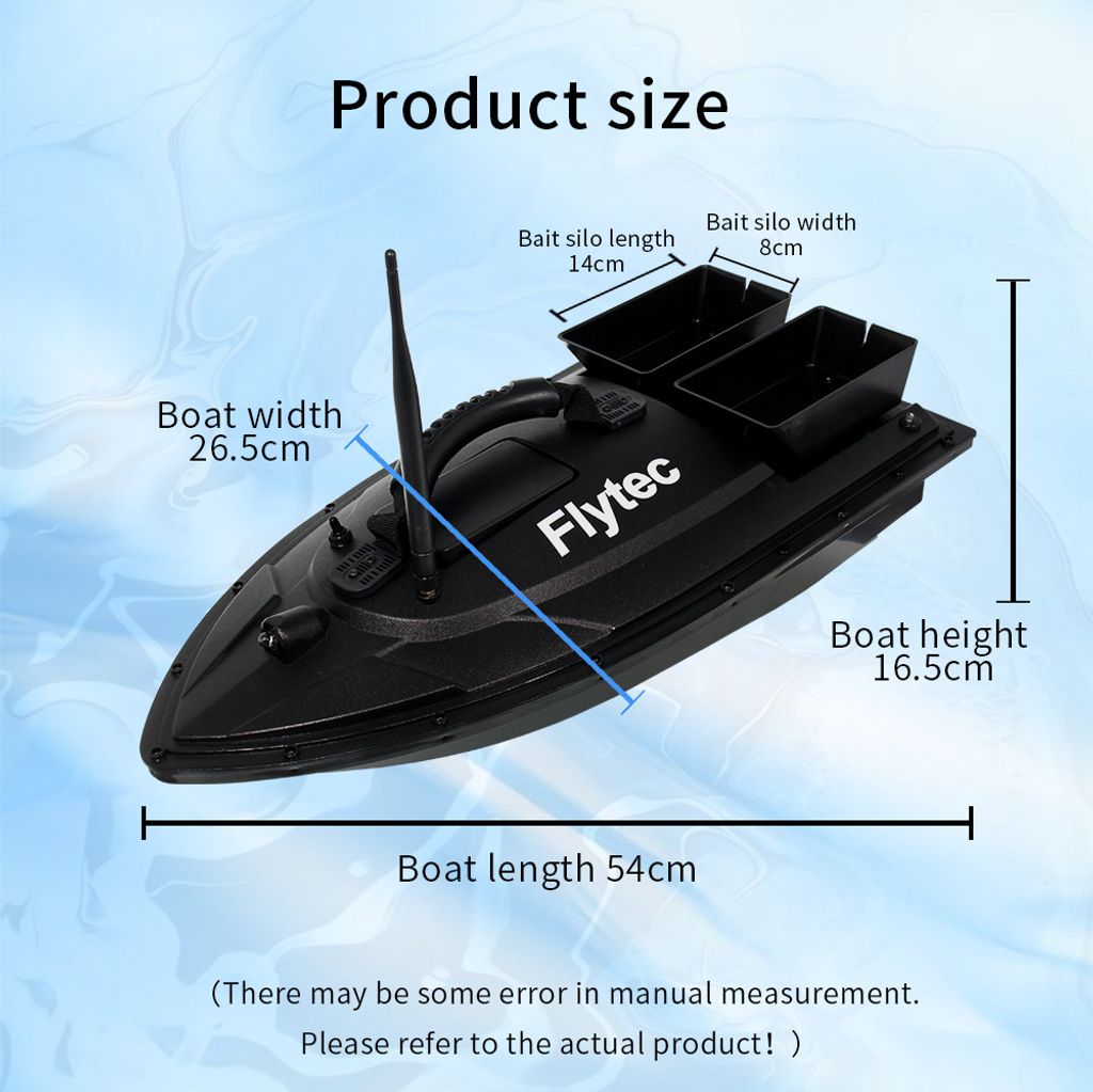 Angelköderboot RC Boot 500m Fernbedienung Futterboot 1,5kg Produktbild 10