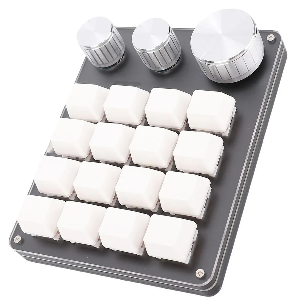 Mini Clavier de Gaming Programmable 16 Touches Mécaniques Blancs - 6
