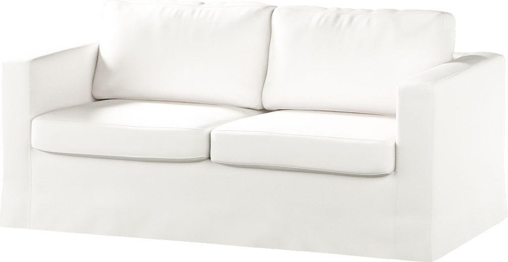 Dekoria Bezug für Karlstad 2-Sitzer Sofa nicht ausklappbar, lang, weiss, Sofahusse, Karlstad 2-Sitzer