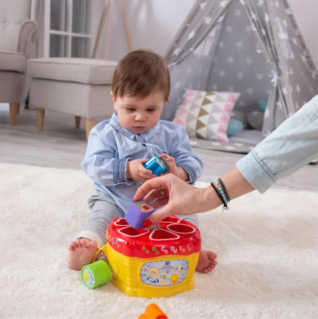 Aidez Bébé à Apprendre les Formes avec le Bam Bam VTech Interactif - 3