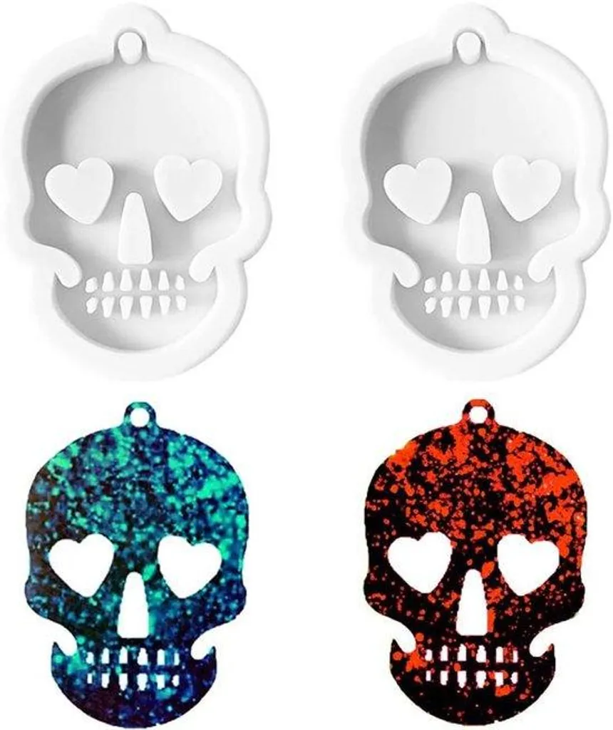 Moule Silicone Gris Durable et Souple pour Époxy, Pack de 2 Unités