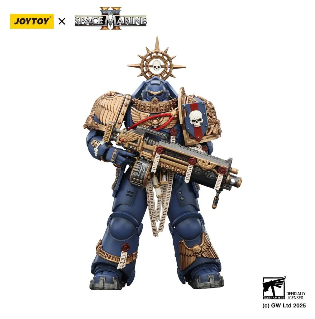 Figurine Ultramarine Primus Heavy Relic 13 cm avec Fusil à Bolts 40k