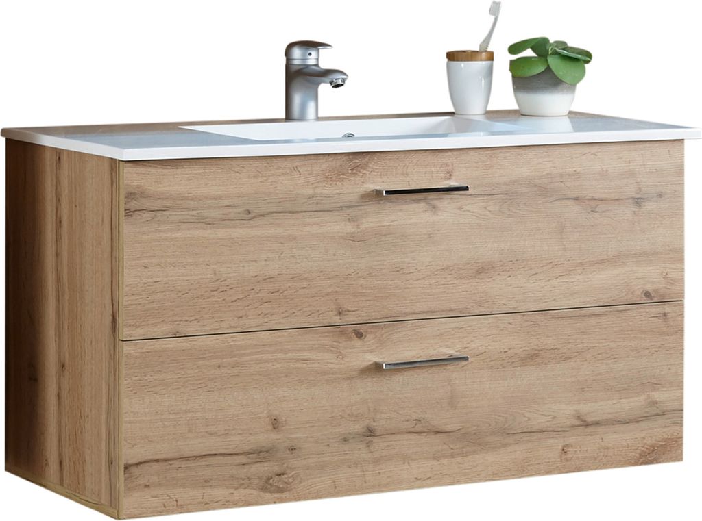 Waschtisch Waschplatz Handwaschplatz Unterschrank Badezimmer Möbel "Bella I"