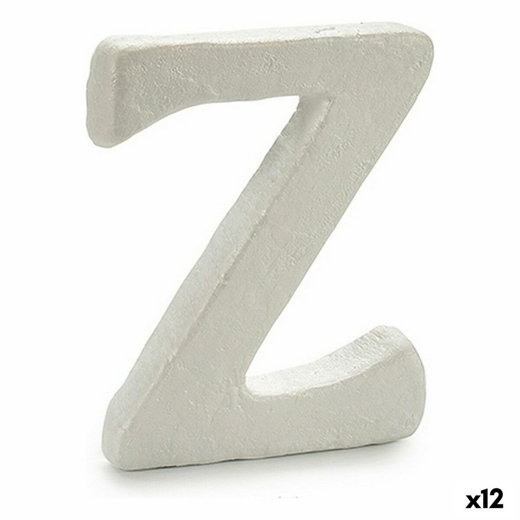 Buchstabe Pincello Z Weiß polystyrol (12 Stück)