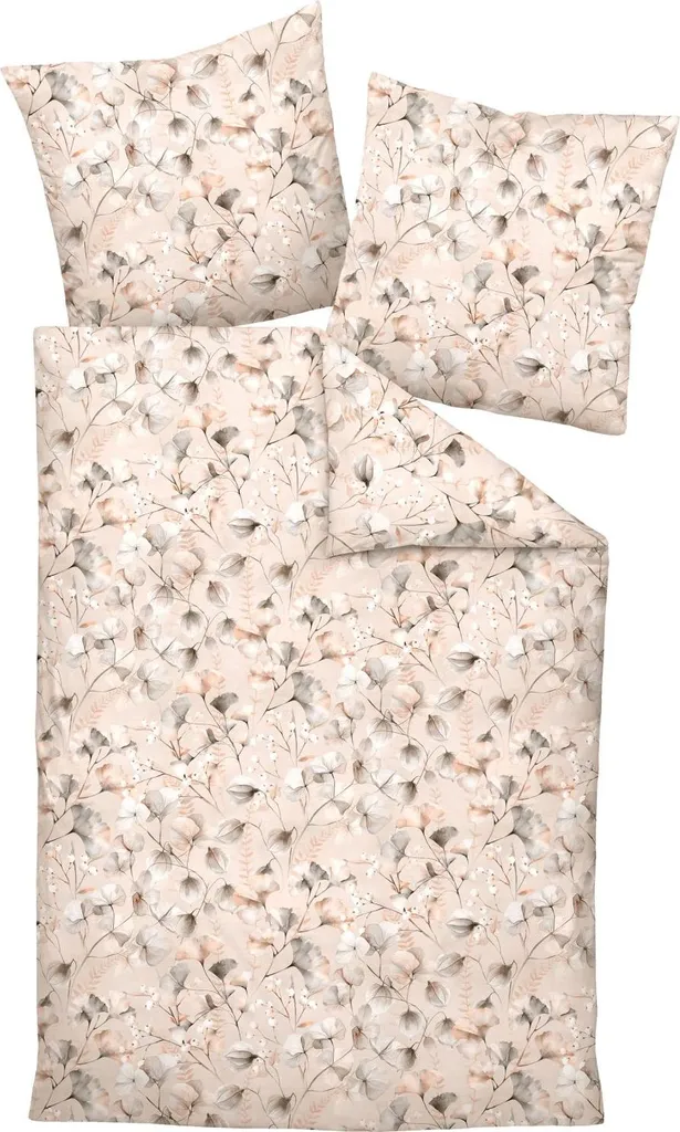 Janine Carmen S 55122 Parure Interlock 135x200 80x80 Nature Mohair Argenté