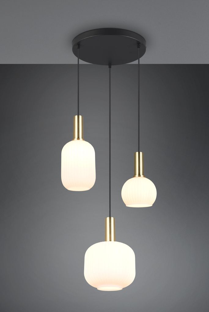 Trio - Hängelampe DIVA - Gold - 30x30x150 cm Produktbild 