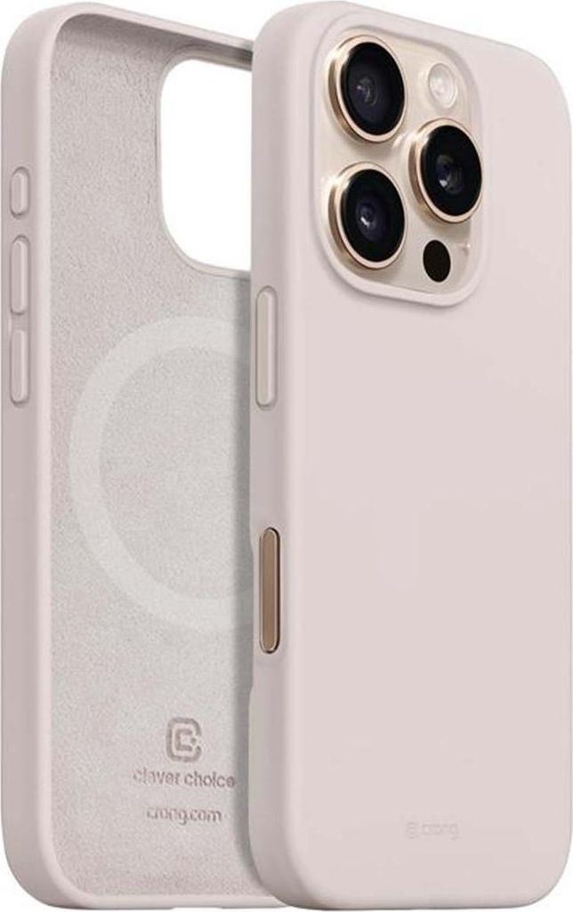 Crong, MagSafe-Silikonhülle iPhone 16 Pro Max, weich und Produktbild 