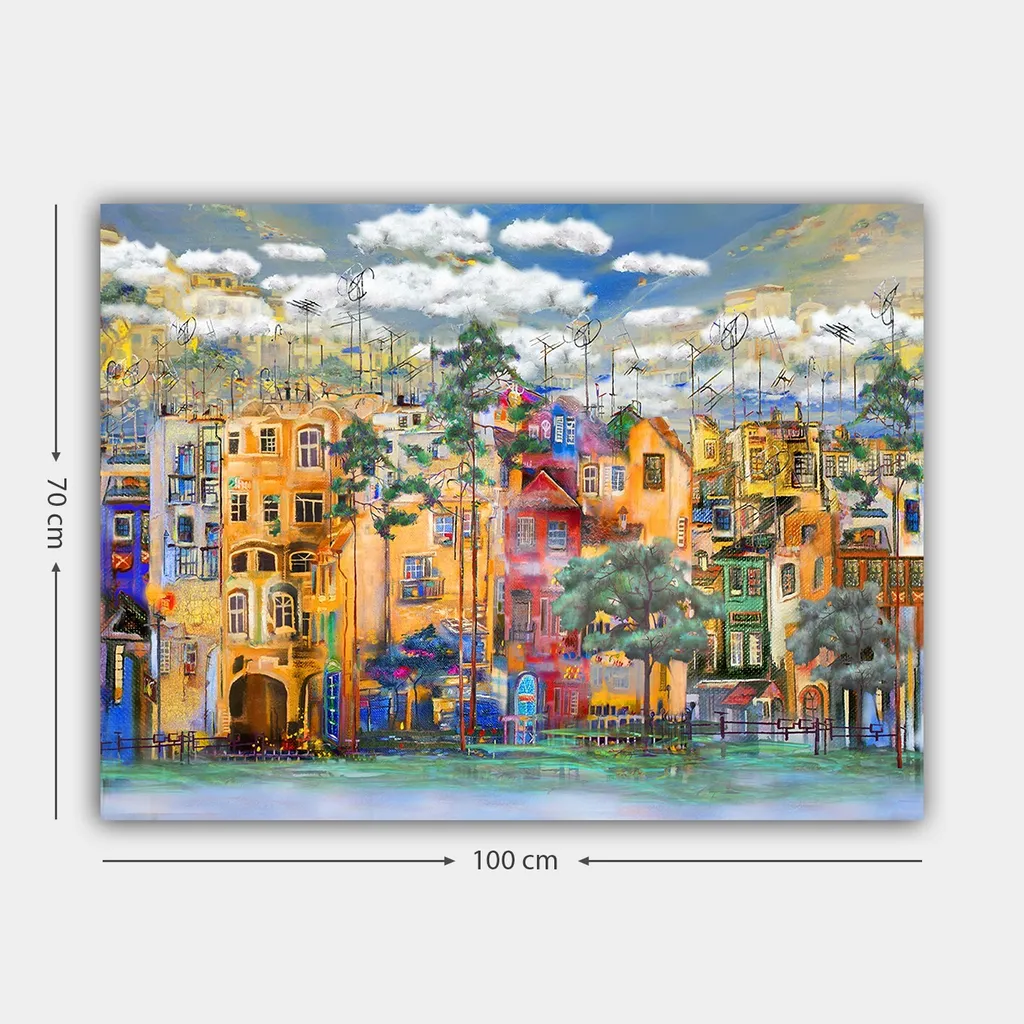 Tableau 100% Toile Wallity 70x100 cm Couleurs Vives Impression de Qualité - 3