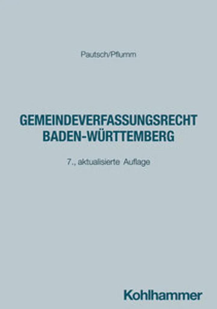 Gemeindeverfassungsrecht Baden-Württemberg : Analyse et Texte Intégral