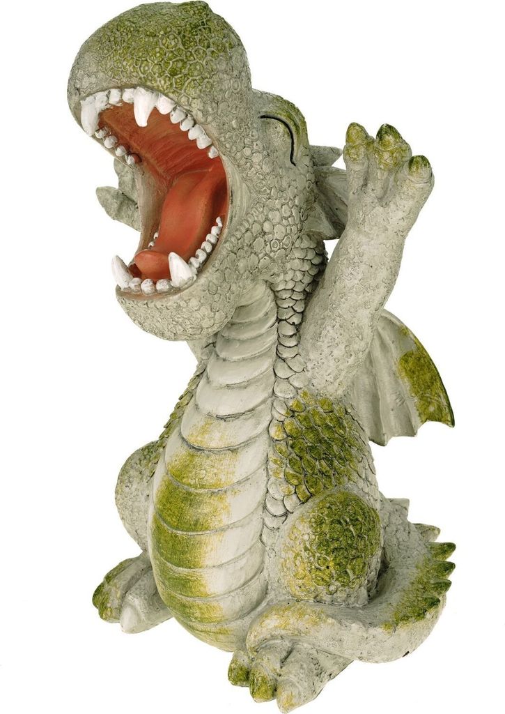Gartendrache Magical Garden Süßer Drache am Morgen Gartenfigur Dragon