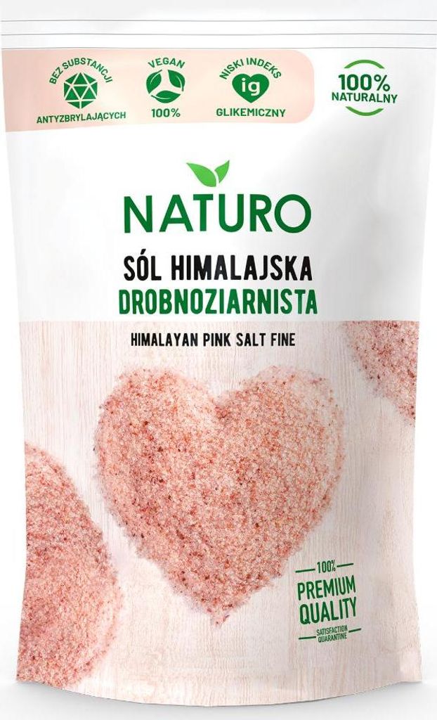 Feinkörniges Salz 500g / Naturo - Doypack PolBioEco