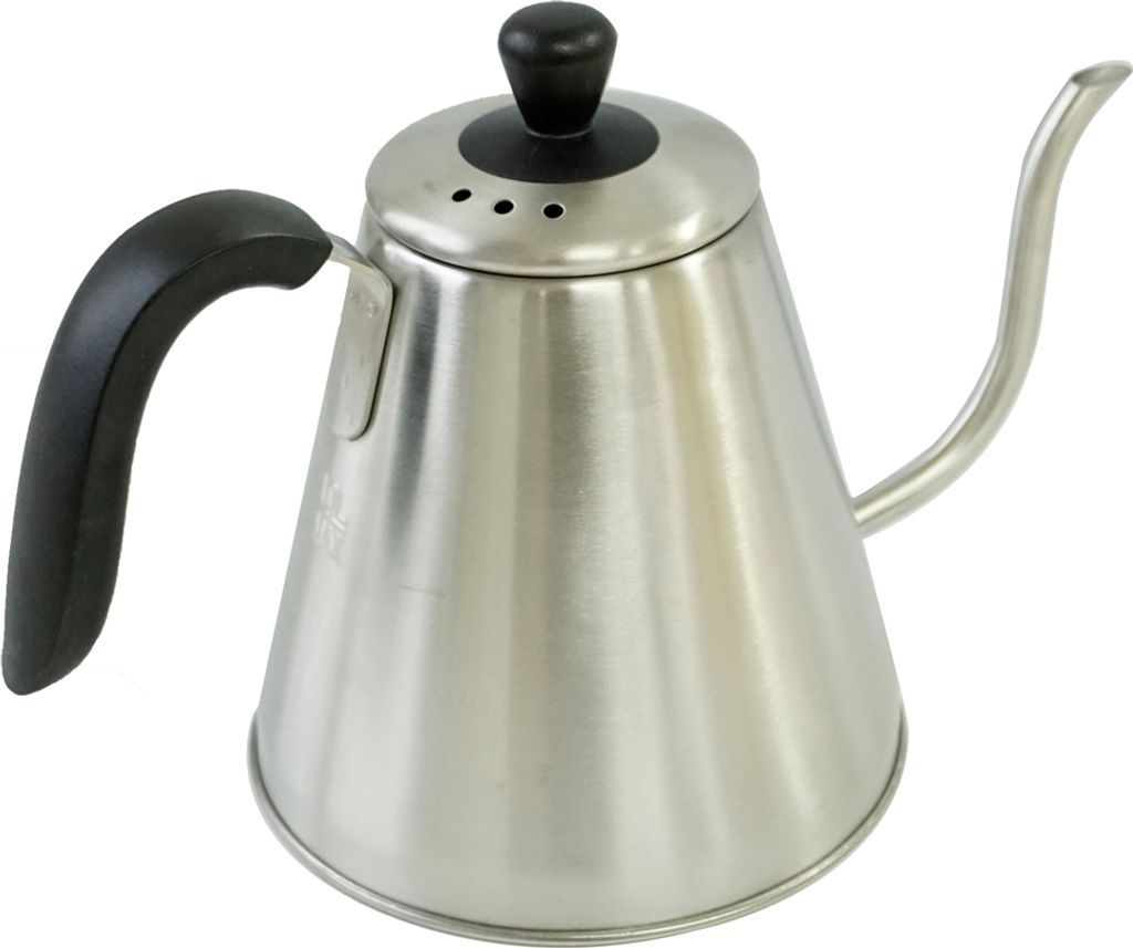 Greenmigo 1 Liter Edelstahl Wasserkocher Teekessel Wasserkessel Schwanenhals,Gaskompatibler Wasserkocher,Induktion,Keramik,zum Aufbrühen von Tee K...