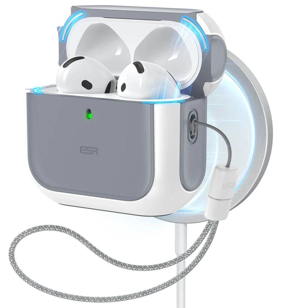 ESR AirPods 4 Orbit Hybrid case (white) Obrázek produktu 