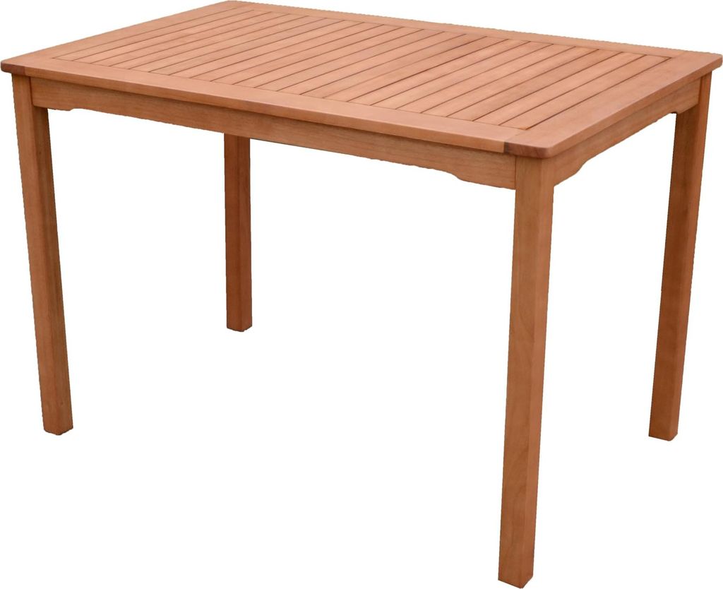 Gartentisch RENO - Eukalyptus, Natur, 110x70x75cm | Terrassentisch Wetterfest Outdoor Tisch