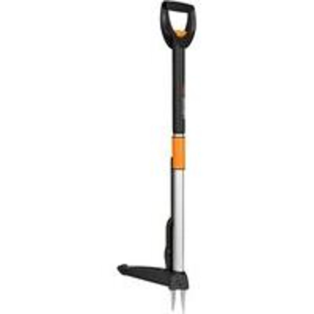 Teleskopischer Unkrautstecher - 1-1,2 m - rohrgefertigter Stiel - schwarzes/oranges Kunststoffgriff - 1077306