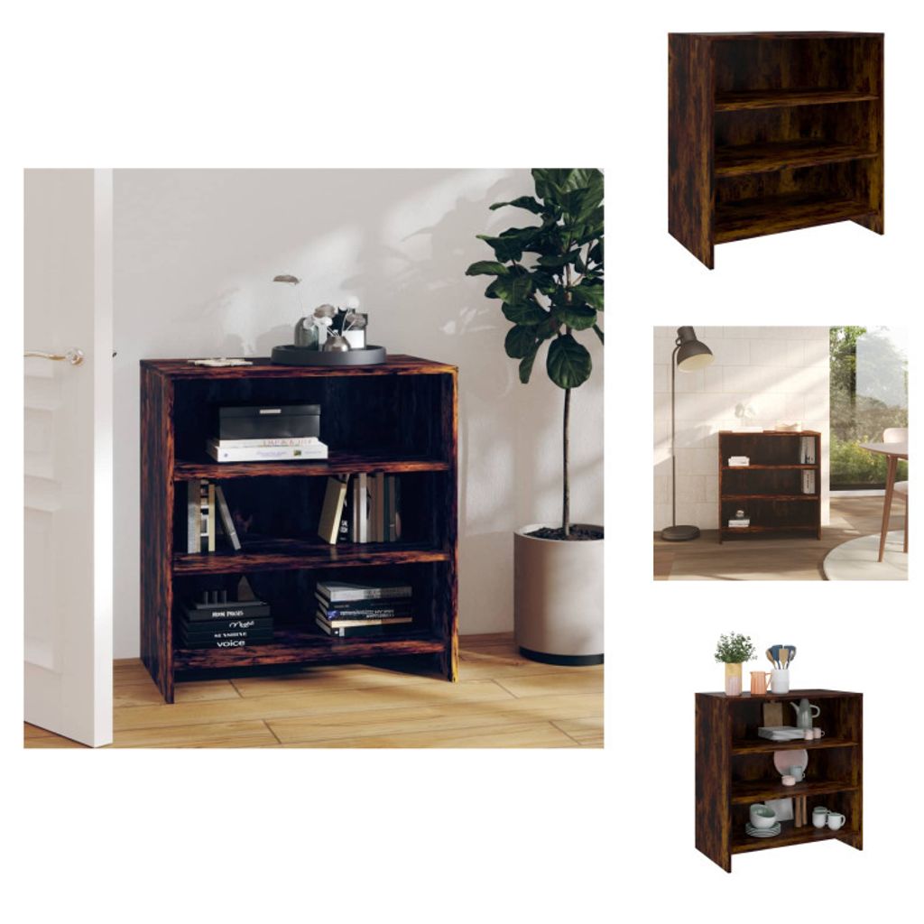 vidaXL Sideboard Räuchereiche 70x40,5x75 cm Holzwerkstoff - Sideboards