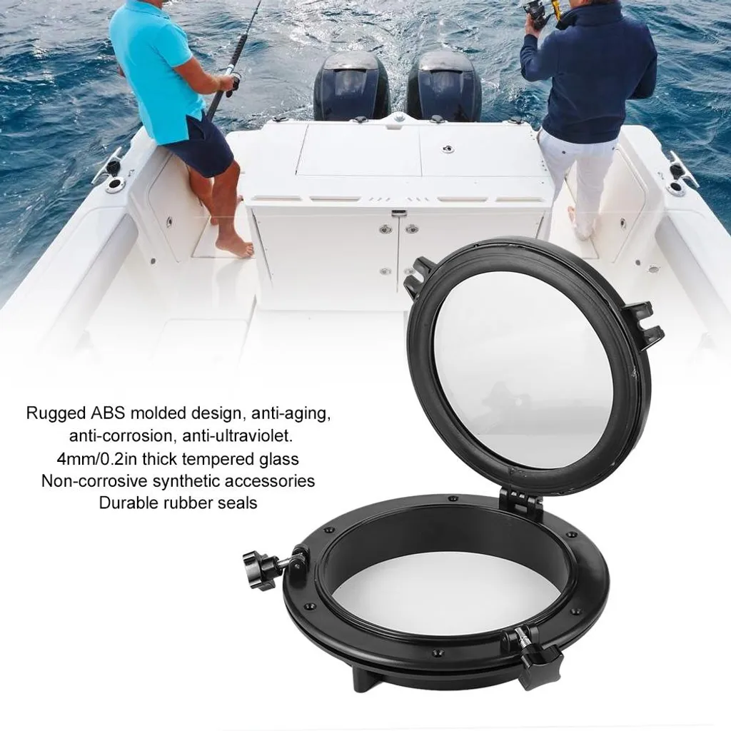 Fenêtre de pont ronde anti-UV pour aération de yacht et caravane 210mm