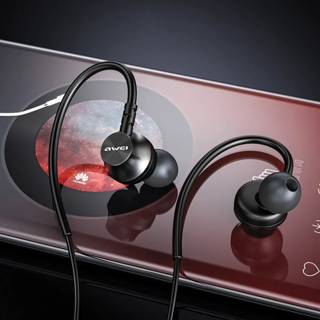 Cuffie stereo Awei L3 con jack da 3,5 mm nero/nero - 4