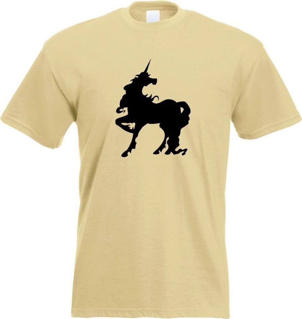 Kiwistar - T-Shirt - Khaki - Einhorn Herren Funshirt Bedruckt Design Sprüche Spruch Motive - mit Motiv Bedruckt - Funshirt Design - Sport - Freize...