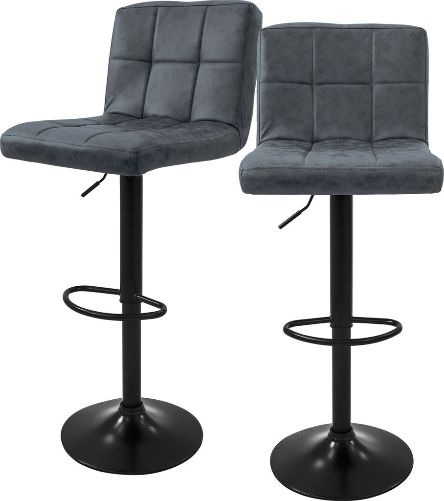 ML-Design 2er Set Barhocker Tresenhocker 360° drehbar, Produktbild 