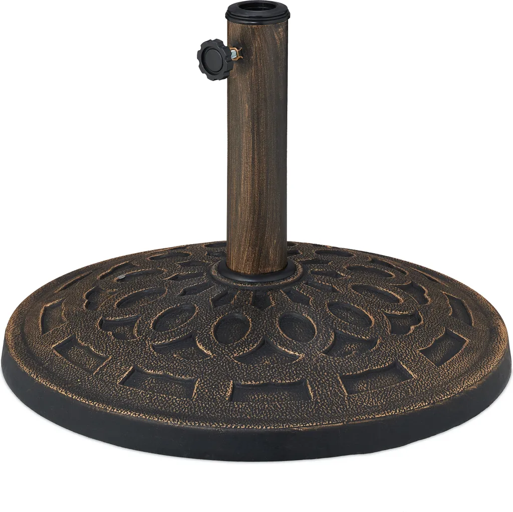Porte-parasol Relaxdays Robuste avec Vis de Serrage pour Mât Variable
