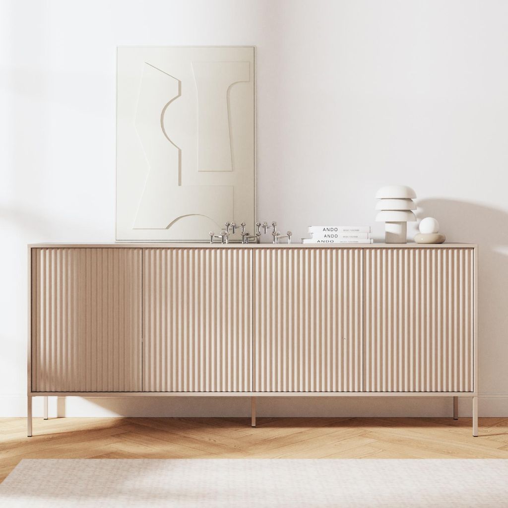 BEAUTYSOFA | Kommode NOTO 200 cm Kaschmir, Wohnzimmer Produktbild 