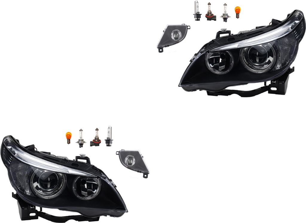 Scheinwerfer Osram Xenarc Night Breaker Laser Satz passend für BMW 5er E60 63127160193 63116933175 63127165567 6933175 7160193 7165567 6312716 Johns