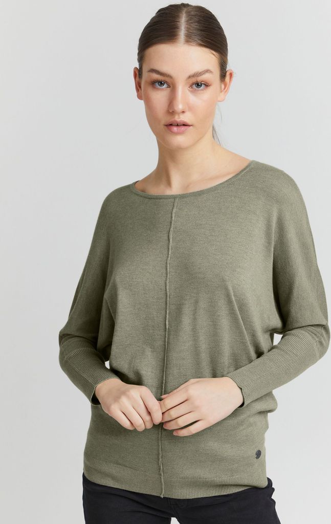 OXMO OXHerdis - 21950014ME Damen Strickpullover Feinstrick Pullover
