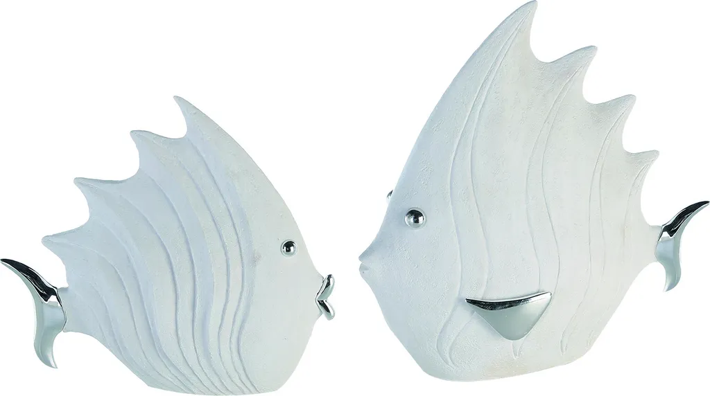 Sublimez un Meuble Vide avec ce Lot de 2 Figurines Poisson Stylisées