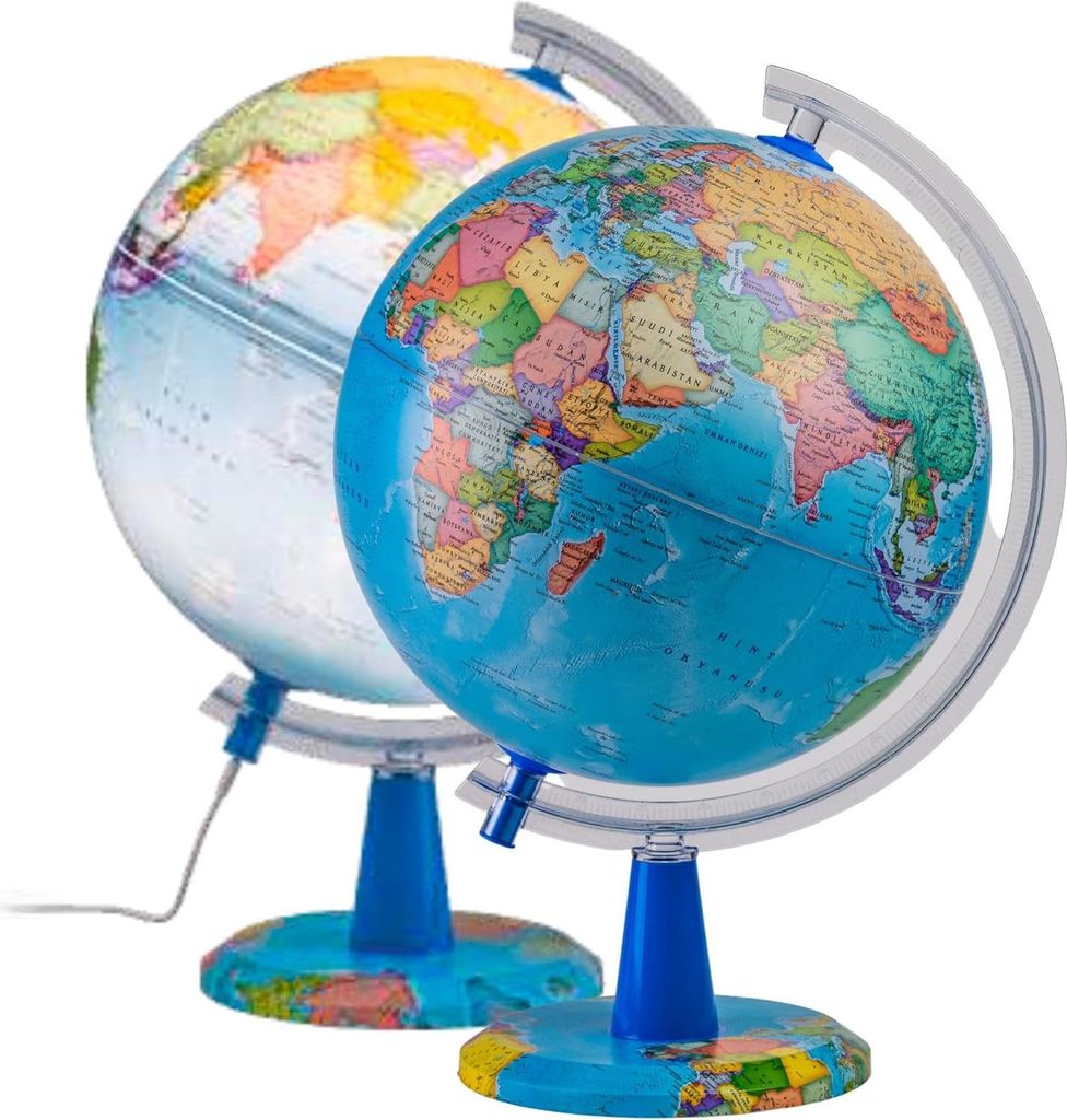 20 cm spanische Karte Globus beleuchtet - politische Globus pädagogische geografische Dekoration