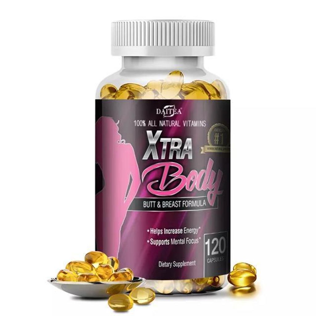 Xtra Body Butt and Breast Formula 460mg (120 Kapseln) Nahrungsergänzungsmittel, Frauen, Brust & Po