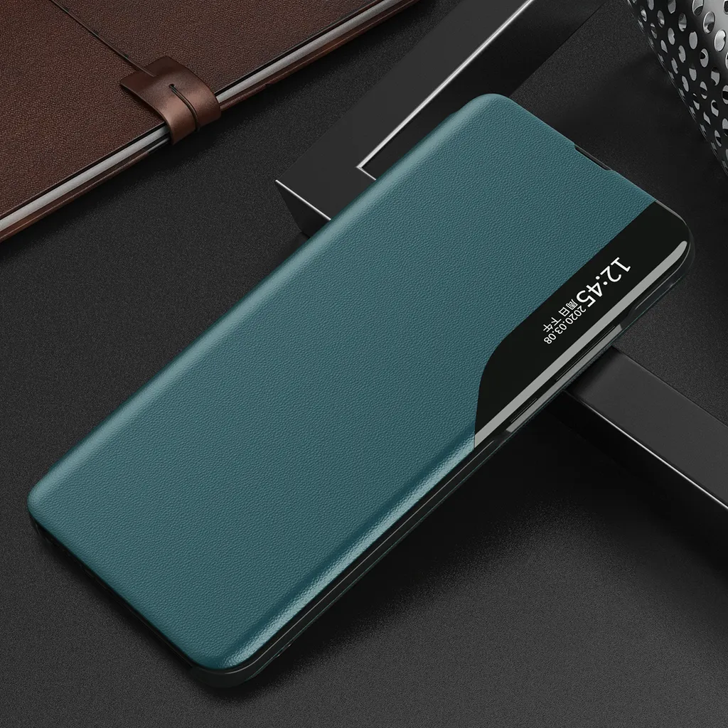 Smart Flip Case Galaxy Note 20 Ultra 5G Verde | View Window Stand - 2