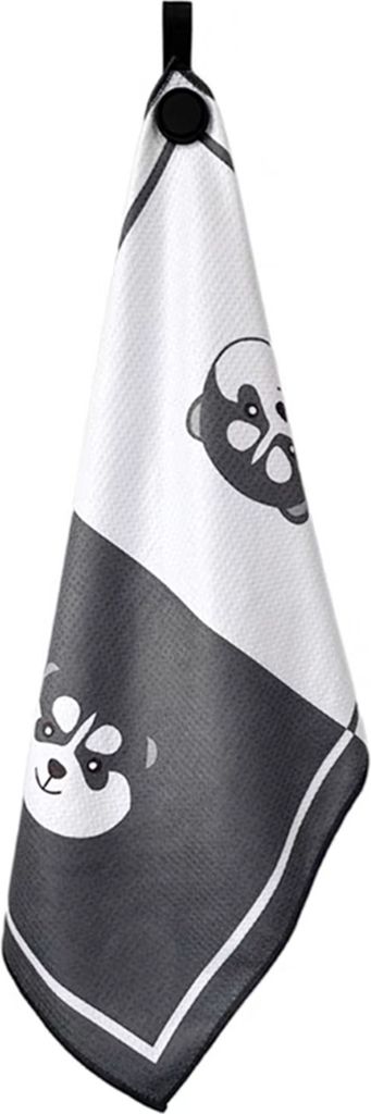Magnetisches Golfhandtuch mit starkem Magneten, Mikrofaser-Waffel-Golftaschenhandtuch, bedrucktes Golfhandtuch, Golfballreiniger