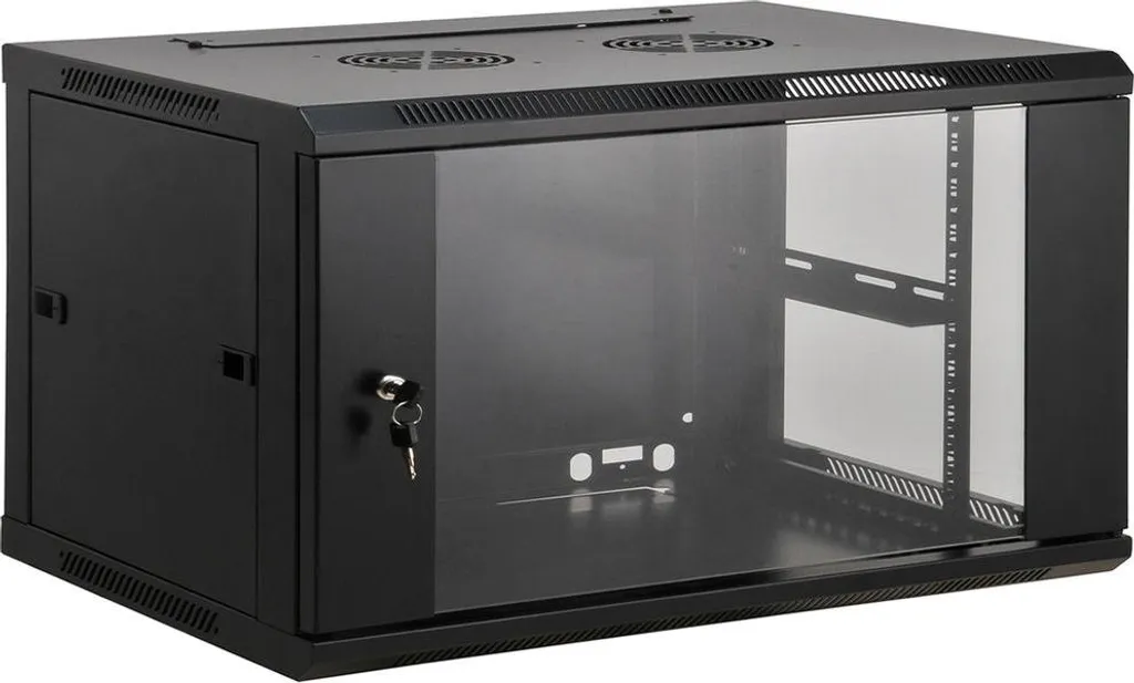 Rack mural 19 pouces 6U 600x450mm Coffret informatique pour réseau
