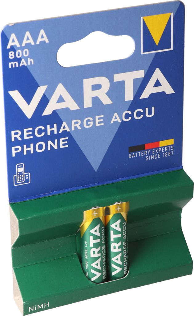 Varta RECHARGE telefónna batéria AAA HR03 800mAh 2ks. Obrázok produktu 15
