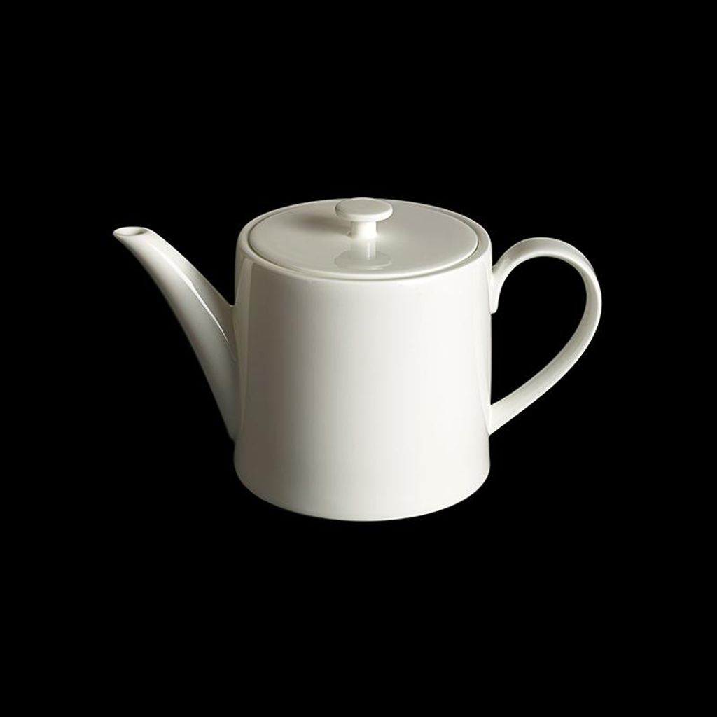 Teekanne zylindrisch 0,50 l Weiss Fine Bone China