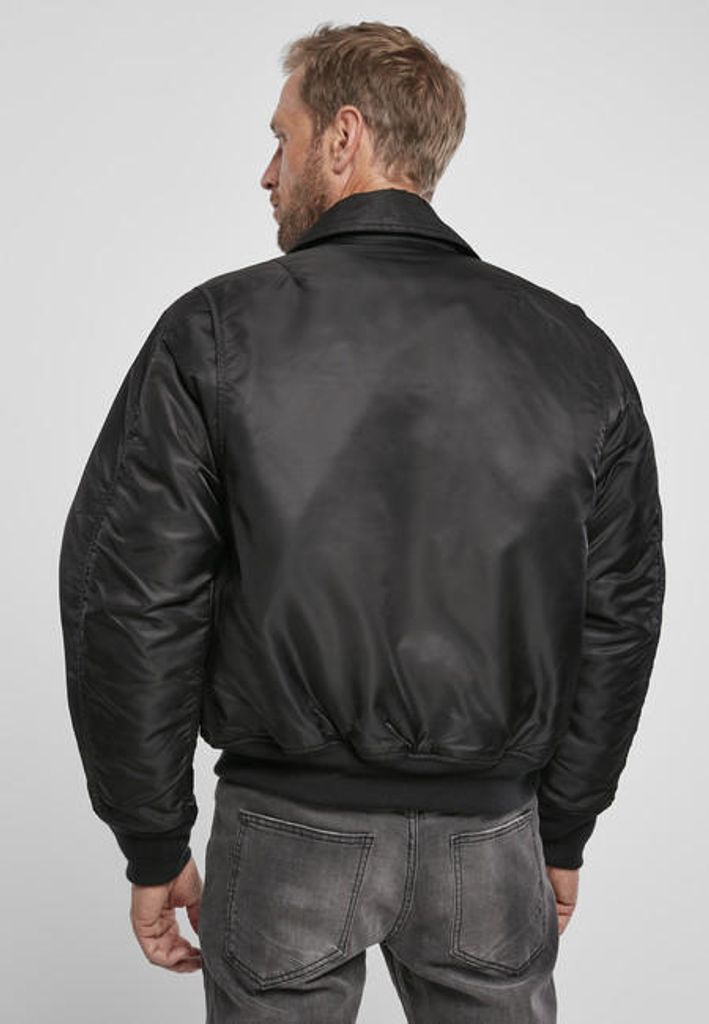 Blouson Aviateur Homme Brandit MA1 Avec Capuche - Taille Sur Sizes, Couleur Noire, Neuf Avec Étiquettes