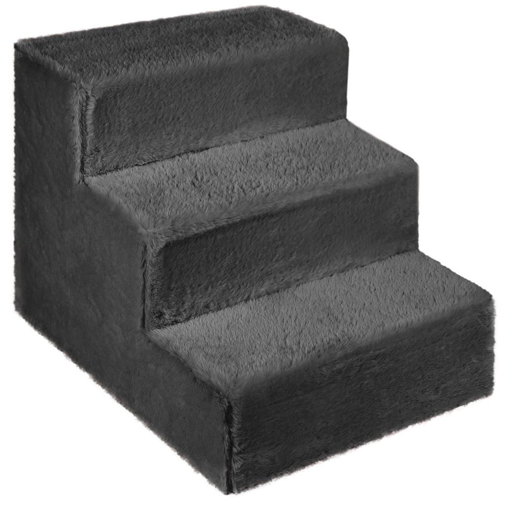 Mg Design Hundetreppe 3 Stufen in Dunkelgrau - Stabiler Produktbild 