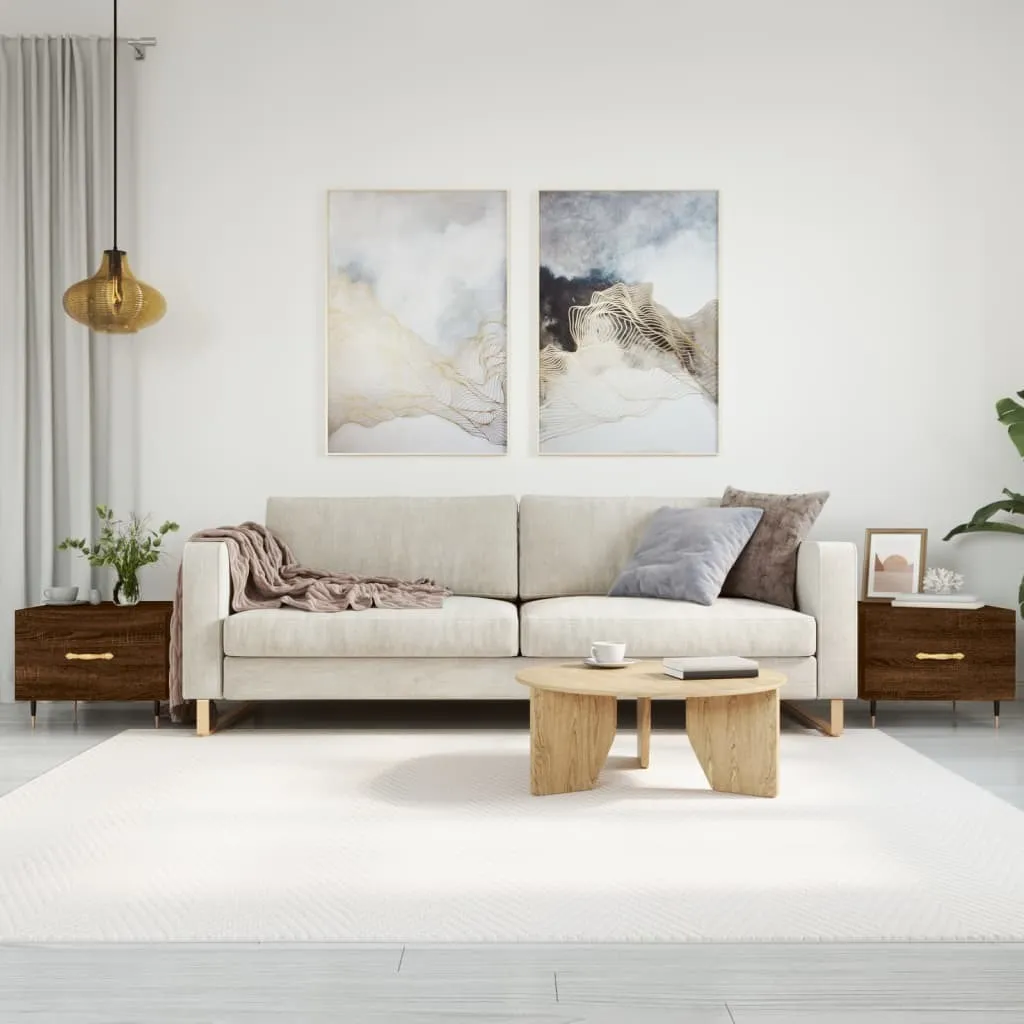 Offerta Set 2 Tavolini Caffè Maison Exclusive 50x50x40 Rovere Marrone