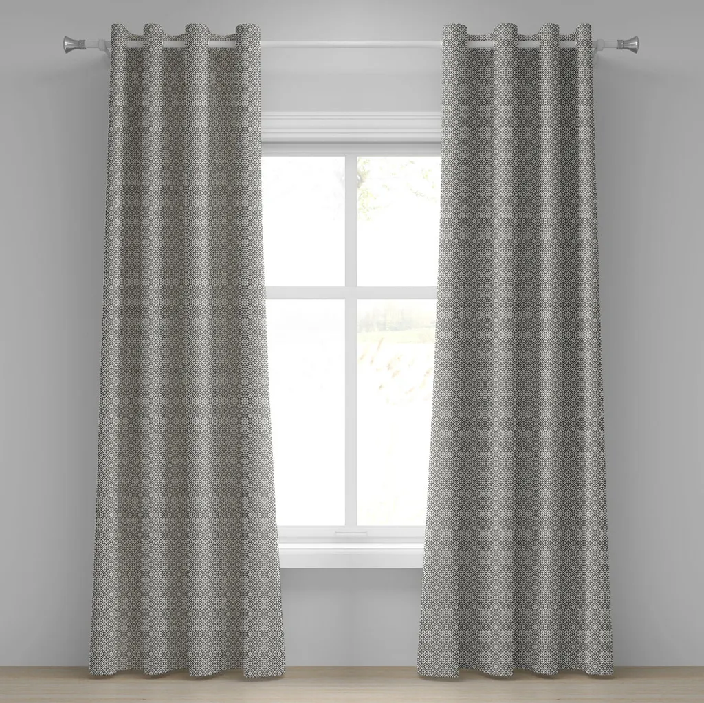 Rideaux de salon pour ambiance chaleureuse - Set taupe beige 280x175 cm