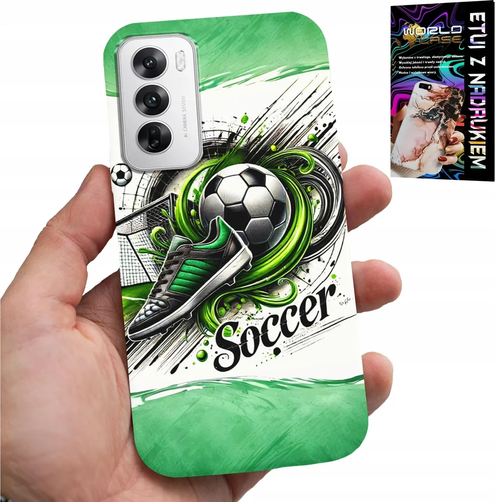 Regalo Perfetto per Tifosi: Cover Oppo Reno12 Pro 5G Calcio + Kit