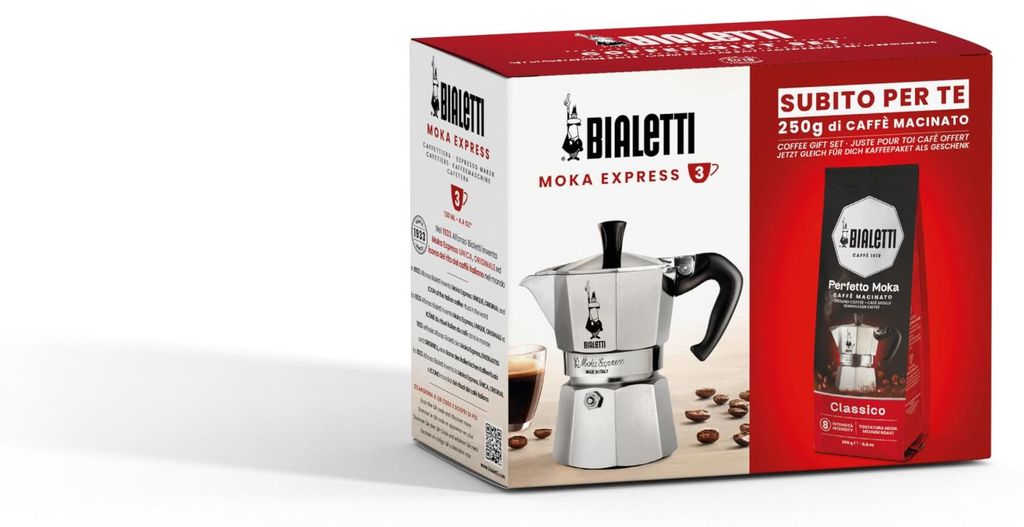 Bialetti Espressokocher plus 250 g Perfekt Moka Bialetti, Produktbild 
