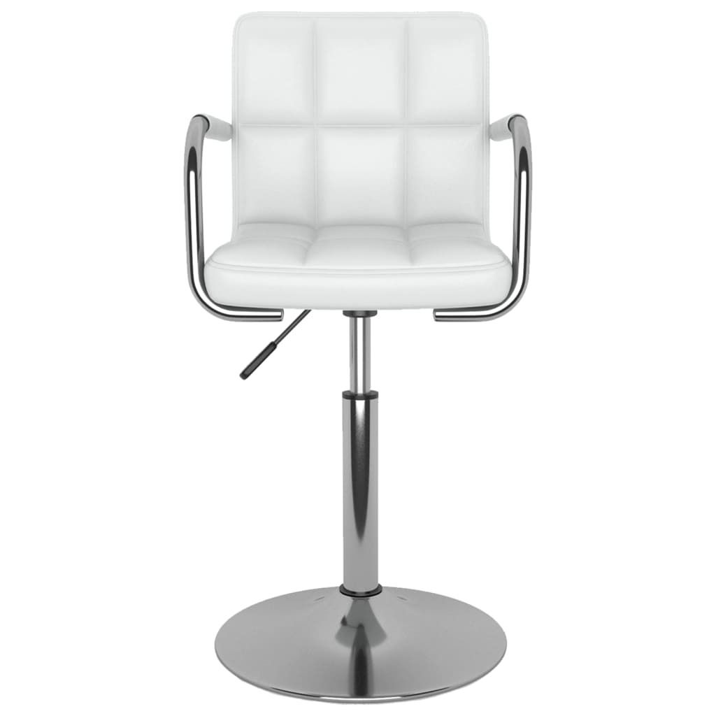 "im Sonderangebot"1 Pcs Barhocker - CLORIS - Barstuhl - Optimal Komfort, Weiß Kunstleder - 48 x 47 x (71-85,5) cm - NeuMöbel5118824
