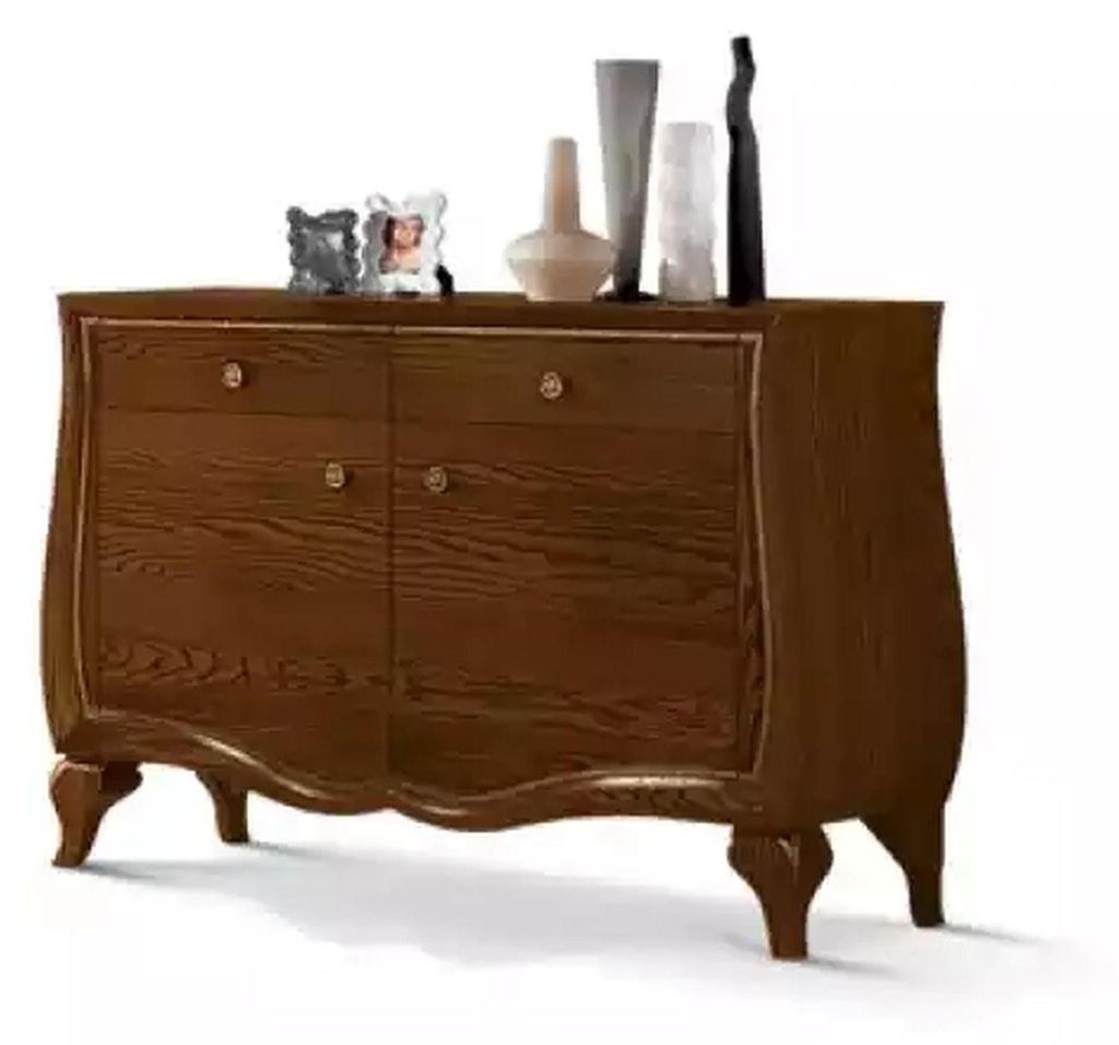 Sideboard Wohnzimmer Kommoden Schubladen Holz Holzschrank Braun Neu